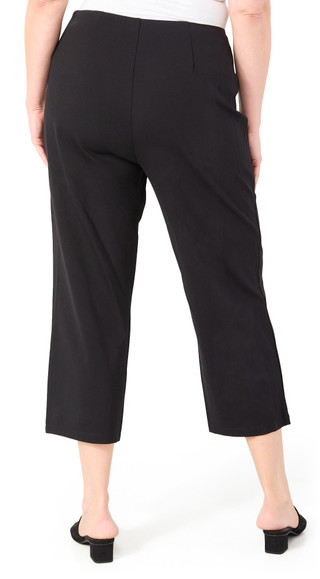 Thumbnail 2: Khakis & Co Plus Breezy Stretch Cropped Straight Leg Capris 