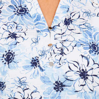 Thumbnail 3: Coral Bay Women's Waffle Knit Henley Neckline Top 