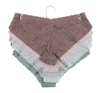 Thumbnail 2: Danskin Women's 5 Pk No Show V-Front Panties 