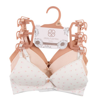 Thumbnail 1: daisy fuentes Girls 3 Pk Wire Free Padded Bras 