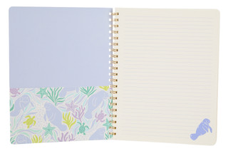 Thumbnail 2: Chubby Mermaids Coastal Manatee Spiral Notebook  