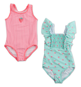 Thumbnail 1: BMAGICAL Little Girls 2 Pk One Piece Swimsuit Set 