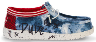 Thumbnail 4: Hey Dude Boys Americana Wally Y Varsity Jacket Slip-on Loafers 