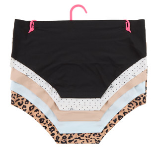 Thumbnail 2: Betsey Johnson Women's 5 Pk No Show Hipster Panties 