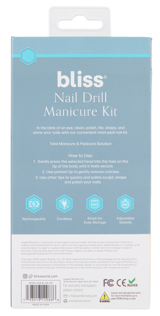 Thumbnail 2: Bliss Nail Drill Manicure Kit 