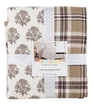 Thumbnail 1: Martha Stewart Twin Size 2 Pc Reversible Quilt Set  
