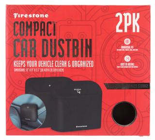 Thumbnail 1: Firestone 2 Pk Compact Car Dustbins 