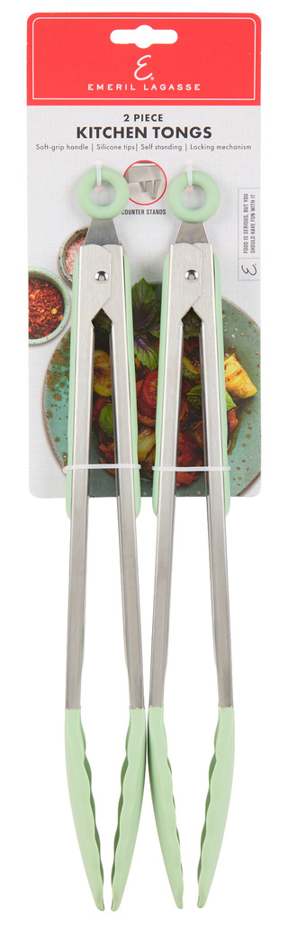 Thumbnail 1: Emeril Lagasse 2 Pc Kitchen Tongs Set 