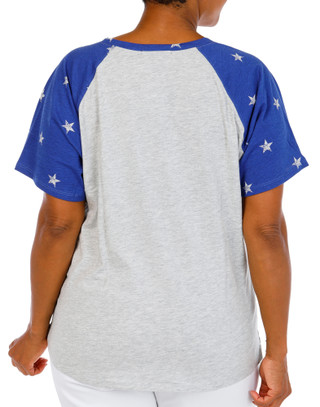 Thumbnail 2: Sable Sky Women's Plus Americana Dog Top 