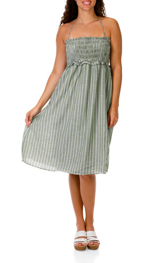 Thumbnail 1: Liberty Love Juniors Stripe Print Jumpsuit  