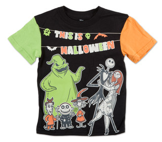 Thumbnail 1: Disney Little Boys Glow In The Dark Halloween Tee 