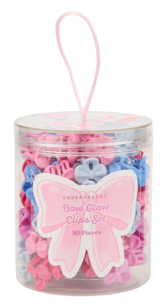 Thumbnail 1: Underonesky 80 Pk Bow Claw Clips Set  