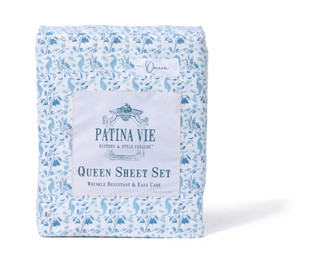 Thumbnail 1: PATINA VIE Queen Size 4 Pc Sheet Set  