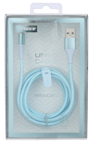 Thumbnail 1: Fisher 6 Ft USB-C Rapid Charge Braided Cable  