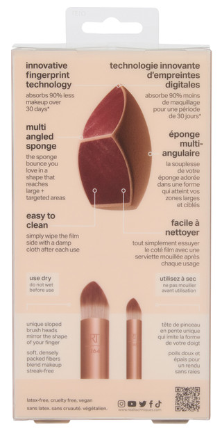 Thumbnail 2: Real Techniques 3 Pc Makeup Saver Sponge & Brush Set 