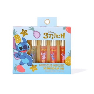Thumbnail 1: Disney 4 Pk Hibiscus Infused Scented Lips Oils 