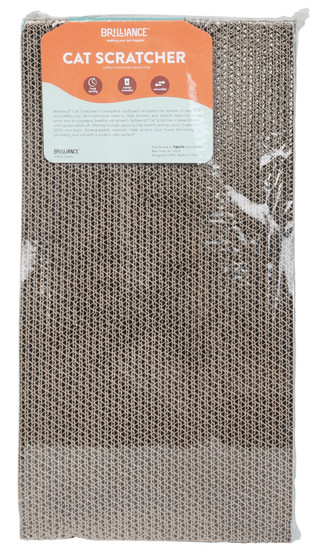 Thumbnail 2: BRILLIANCE 2 Pk 100% Natural Wave Cat Scratcher with Catnip 