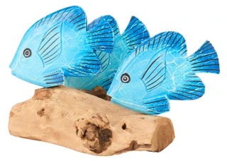 Thumbnail 1: J.D. Yeatts  14x10x8 Wooden Fish Home Accent 