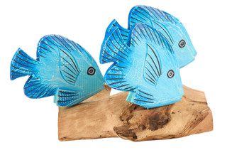 Thumbnail 2: J.D. Yeatts  14x10x8 Wooden Fish Home Accent 