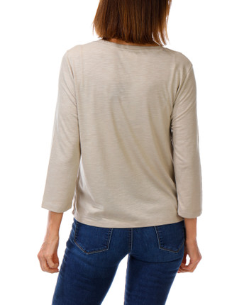 Thumbnail 2: Cable & Gauge Women's Embroidered Football Top  