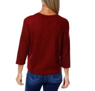 Thumbnail 2: Cable & Gauge Women's Embroidered Football Top  