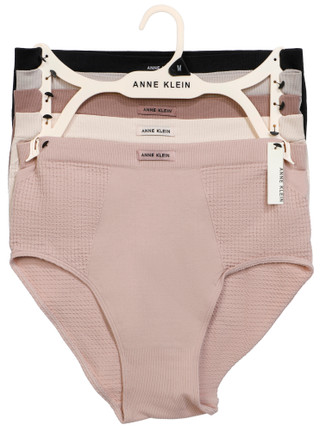 Thumbnail 1: ANNE KLEIN Women's 5 Pack High Waist Nylon Briefs 