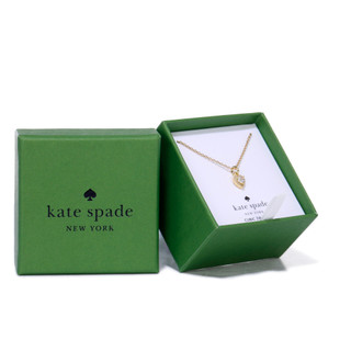 Thumbnail 2: KATE SPADE Gold Pave Heart Necklace 