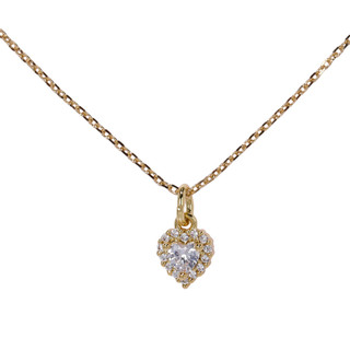 Thumbnail 1: KATE SPADE Gold Pave Heart Necklace 