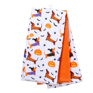 Thumbnail 2: Rockhill Home 3 Pk Haunted Howler Halloween Kitchen Towels 