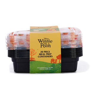 Thumbnail 1: Disney 20 Pc Winnie The Pooh Meal Prep Containers 