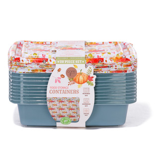 Thumbnail 1: CORE KITCHEN 20 Pc Pumpkin Harvest Food Storage Containers 