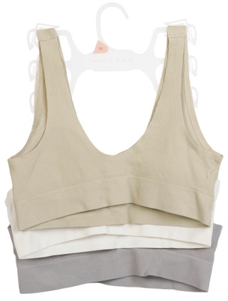 Thumbnail 3: Danskin Women's 3 Pack Seamless Ribbed Bras 