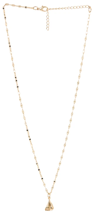 Thumbnail 1: Nautica Gold Sailboat Pendant Necklace 