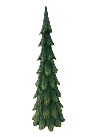 Thumbnail 2: Magical Season 19.7" Resin Woodgrain Christmas Tree 