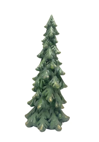 Thumbnail 1: Magical Season 13" Resin Green Christmas Tree 
