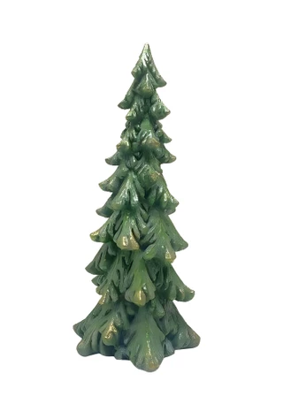 Thumbnail 2: Magical Season 13" Resin Green Christmas Tree 