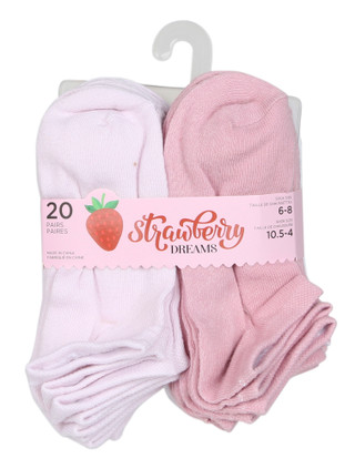 Thumbnail 1: SECONDARY Girls 20 Pc Ankle Socks 