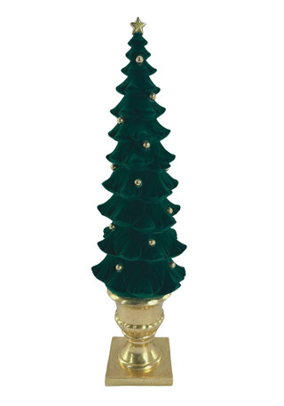Thumbnail 1: Magical Season 23.5" Resin Flocked Christmas Tree 
