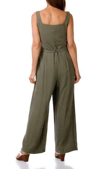 Thumbnail 3: Ellen Tracy Women's Linen Embroidered Jumpsuit 