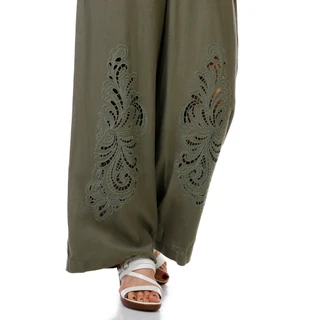 Thumbnail 4: Ellen Tracy Women's Linen Embroidered Jumpsuit 