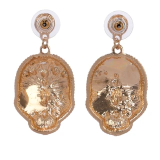 Thumbnail 2: Nicole Miller Halloween Crystal Skull Drop Earrings 