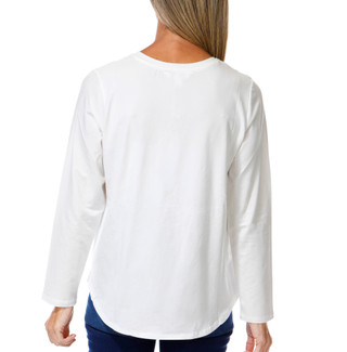 Thumbnail 2: Magical Season Women's Long Sleeve Embellished Pumpkin Top 