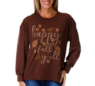 Thumbnail 1: Magical Season Women's Long Sleeve Happy Fall Top 