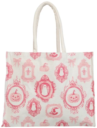 Thumbnail 1: AZZURE Harvest Spooky Portraits Shopper Tote Bag 