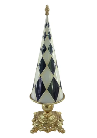 Thumbnail 2: Magical Season 22" Metal Checker Christmas Tree 