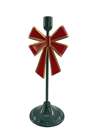 Thumbnail 1: Magical Season 15" Metal Bow Candle Holder 
