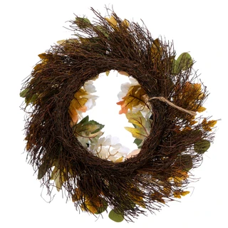 Thumbnail 2: Brighten the Season Harvest Velvet Pumpkin Wreath 