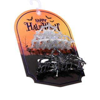 Thumbnail 3: Fantasia Accessories Halloween 2 Pc Spider Hair Claw Clips 