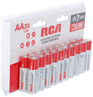 Thumbnail 2: RCA 20 Pk Ultra Powerful AA Alkaline Batteries 