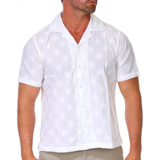 Thumbnail 1: Kenneth Cole Men's Knit Camp Collar Shirt 